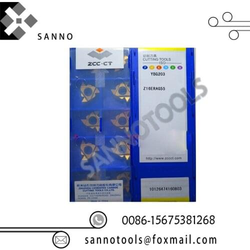 Free shipping! High quality 10pcs/lots threading blade tools YBG203 Z16ERAG55 cnc carbide threading inserts
