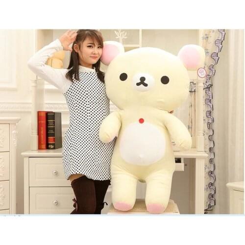 Big lovely plush happy bear toy creative white easily bear doll bear toy gift about 110cm 0152