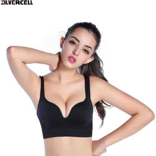 Professional Women Bra Girl Fitness Racerback Bra Seamless Wireless Tank Top Shakeproof