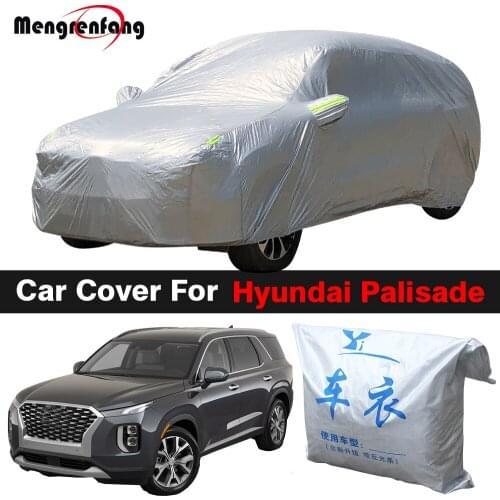 Full Car Cover Outdoor Sun Shade Anti-UV Rain Snow Resistant SUV Cover Dustproof For Hyundai Palisade
