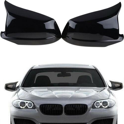 Glossy Black Mirror Casing Cover for BMW 5 Series F10 2010 2011 2012 2013 F10 M5 2011 M Style