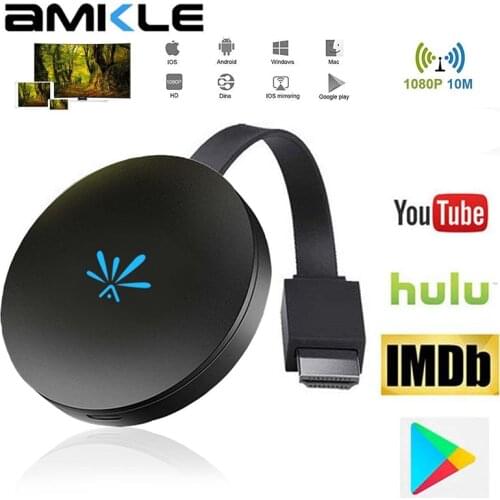 HD G6 TV Stick 2.4G 5G 1080P Video WiFi Display Dongle Digital HDMI Media Video Streamer TV Dongle Receiver For Chromecast 2