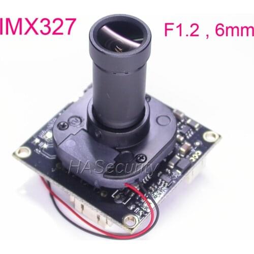 HDR (WDR) AHD-H / CVBS 6mm F1.2 LENs 1/2.8" STARVIS IMX327 CMOS + NVP2450 CCTV camera PCB board module +OSD cable +IRC (UTC)