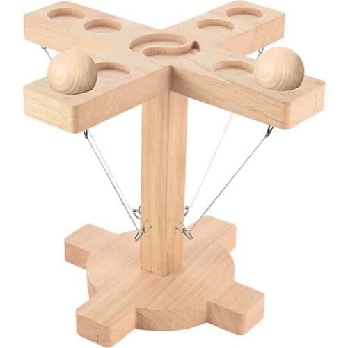 Ring Toss Games for Kids Adults, Wood Shot Ring Hooks Game, Handheld Interactive Board Games for Outdoor Indoo