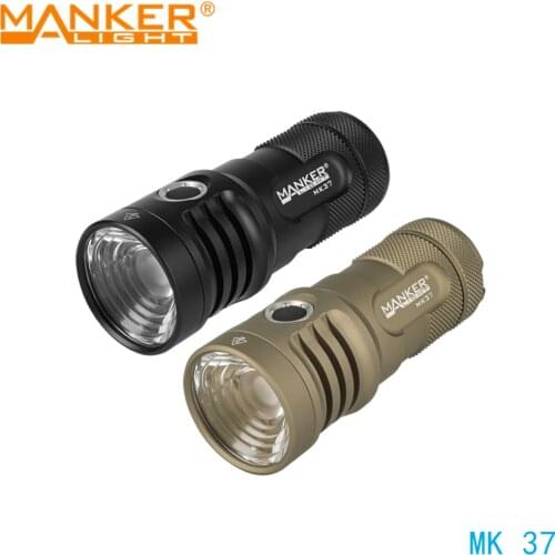 MANKER MK37 5800 Lumens 935 Meters Powerful Outdoor Flashlight SBT90.2 LED 18650 Battery Powered Torch Light with PMMA TIR Lens