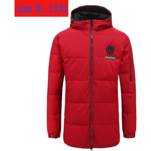 New black red camouflage high quality Down Jacket Hoodie Men Fashion Thick Casual super large coat plus size XL-10X11XL12XL13XL