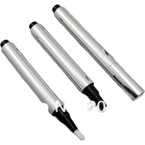 NEW: 3ml silver click cosmetic pen for lip gloss /mascara/Eyelash growth liquid tube /teeth whitening or cosmetic container