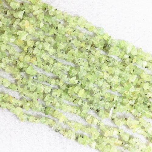 Newly green fluorite Irregular gravel stone 5x7mm high grade loose beads diy Jewelry 35" B532