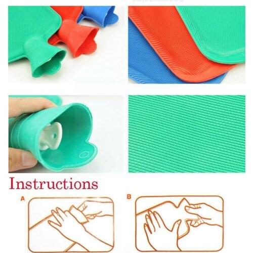 Portable Rubber Winter Warm Heat Pure Color Hot Water Products Bottle Safe Comfortable Hand Filling Water And Household War T3U7