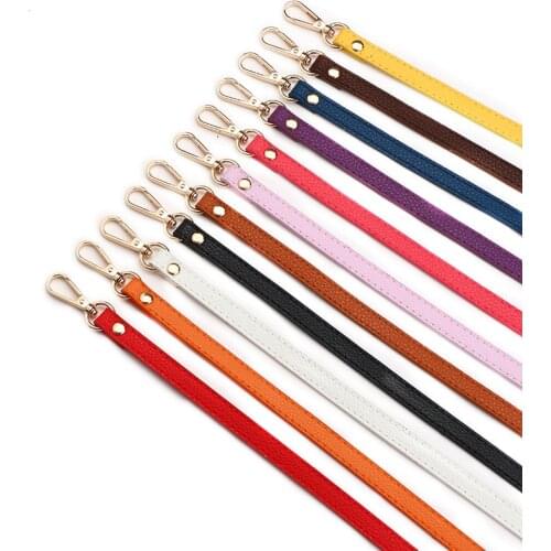 PU Leather Bag Handle Shoulder Strap Bag Accessories Replacement Short Belt Handle Belt Women Handbag Purse Buckle Handle 60cm