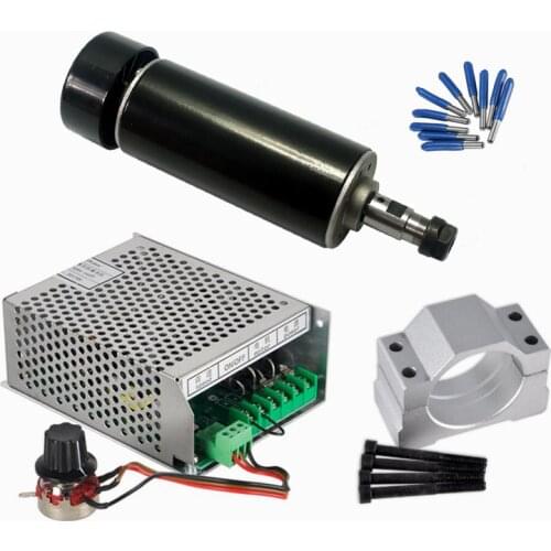 Air Cooled CNC Spindle 500w Mach3 Power Supply Governor 52MM Clamp ER11 Collet 3.175mm CNC Tools for diy machine