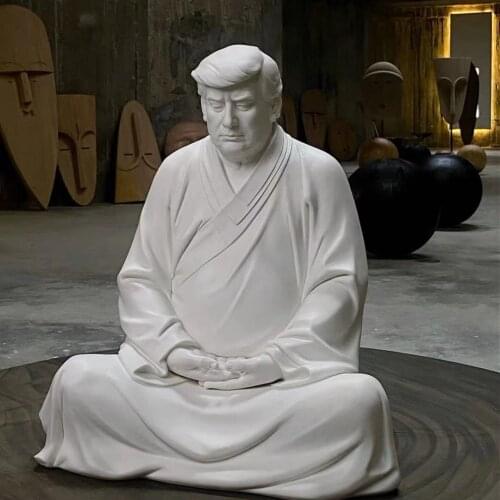 Buddha statue of Trump Donald Trump Make Your Company Great Again ornaments Dong (know it all) Buddha of the West