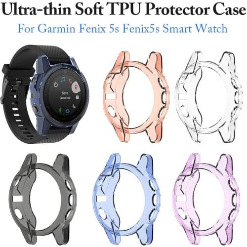 Ultra-thin Soft TPU Protector Case Cover Protective Shell For Garmin Fenix 5s Fenix5s Smart Watch Protector Silicone Cases