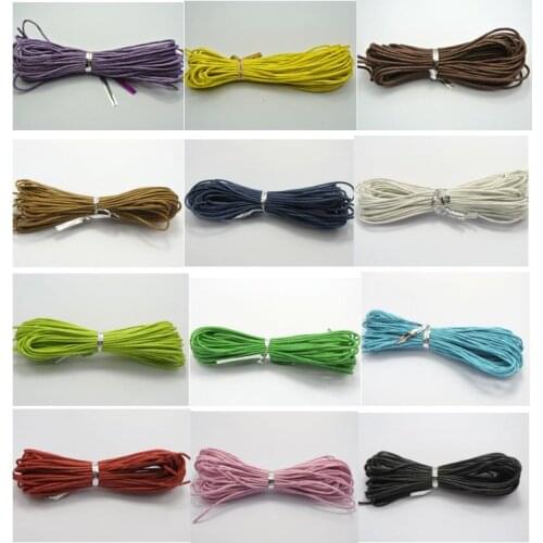60 Meters Waxed Cotton Beading Cord 1.5mm Macrame Jewelry String