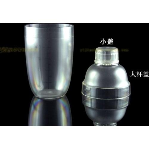 WOWSHINE Free shipping 350ml PC Shaker cup dial wine anti-hot milk tea pc resin shaker shake cup food grade