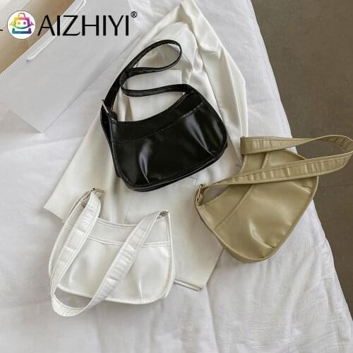 Vintage Women Bag Solid Color Shoulder Messenger Ladies PU Leather Purse Elegant Ladies Handbag Shoulder Bag for Women