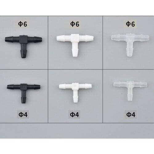 20pcs T-type Ink Tube Quick Connector UV Photo Machine T-type Three-way Joint Inkjet Printer Ink Tube Quick Connecto