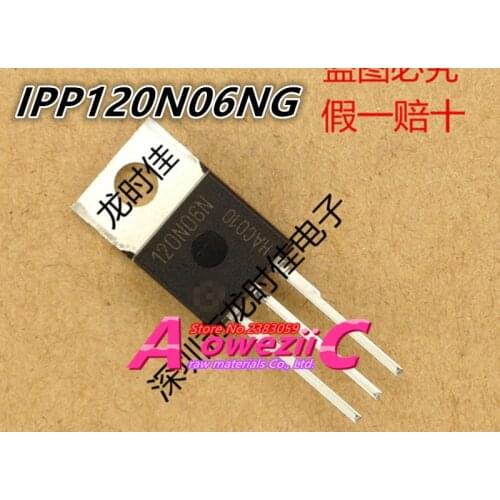 Aoweziic 100% new imported original IPP120N06NG 120N06N TO-220 MOSFET 120A 60V