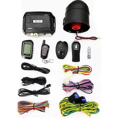 Car Alarm System 2 Way LCD Keyless Entry Remote Start stop Door Lock For Car Phone APP Display shock/vibration Car Engine Start