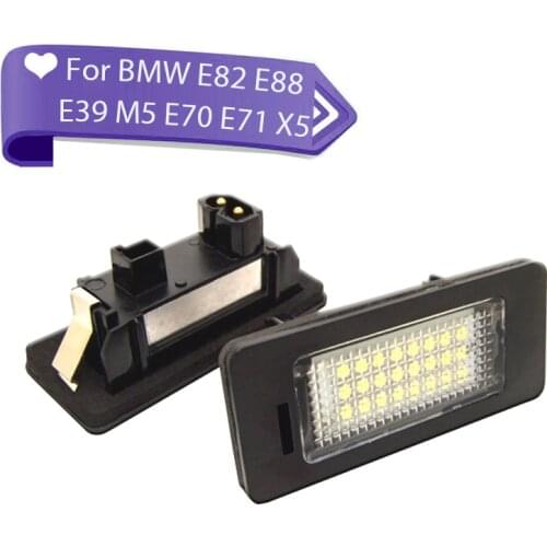 Car Lights 24 Led Number Plate Number License Plate Light Lamp for BMW E82 E88 E39 M5 E70 E71 X5 X6 E60 Car Accessories