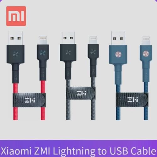 Original Xiaomi ZMI MFI Certified For iPhone Lightning to USB Cable Charger Data Cord for iPhone X 8 7 6 Plus Magnetic Charging