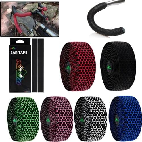 Bicycle Handlebar Tape Bike Silica Breathable Handlebar Tape EVA Soft Breathable Bike Bar Tape Fixed Gear Belt Bicycle Accessory