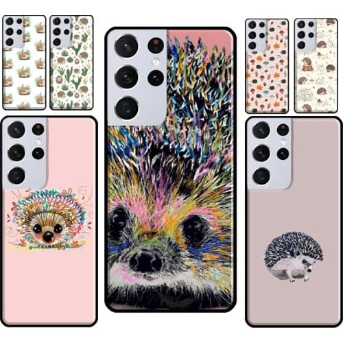 Cute Hedgehog Phone Case For Samsung Galaxy S8 S9 S10 Plus S20 FE Note 10 Plus Note 20 Ultra S21 Coque
