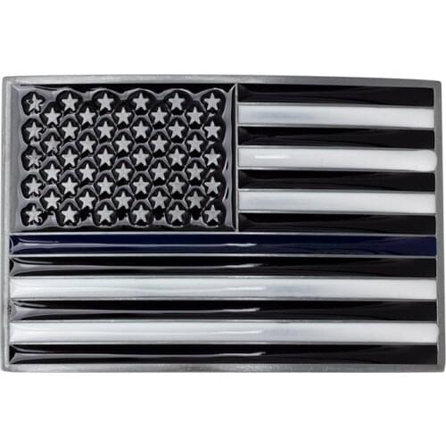 American Flag Belt Buckle Fashion For Women Rectangle Width 4.0CM