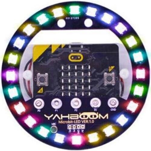 Micro:bit Programmable Expansion Board with Voice Control Colorful LED RGB Lights DIY Kit Comparable with microbit V2/ V1.5