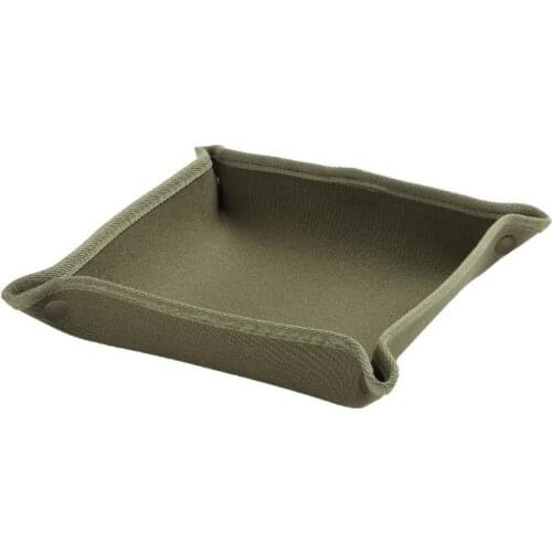 Foldable Canvas Storage Tray Flexibility Anti-scratch Catchall Box Photograph Prop Keys Coin Canvas Storage Tray for Outdoor