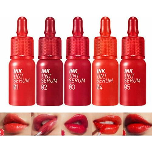 PERIPERA Ink Tint Serum 1pcs Matte Shiny Liquid Lipstick Waterproof Long-Lasting Lipstick Lip Gloss Makeup Nonstick cup