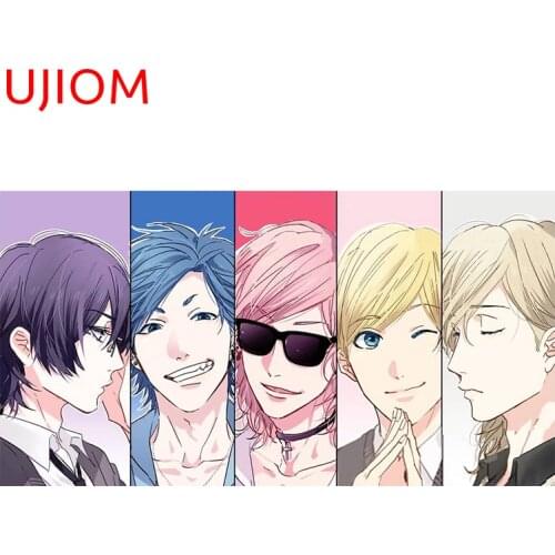 UJIOM Japanese Anime Yarichin Club Home Bedroom Living Room Decor Wall Stickers Waterproof Bathroom Decor Poster Wall Decal