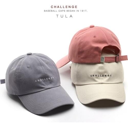 High quality cotton baseball cap men and women fashion solid spring back cap dad hat washable summer sun hat wholesale