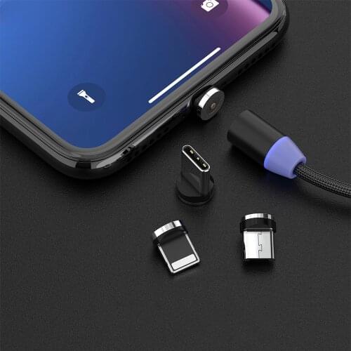 USB Cable for iPhone Fast Charger Charging Cable For Android phone type c xiaomi huawei Samsung Charger Wire For iPad,Magnetic