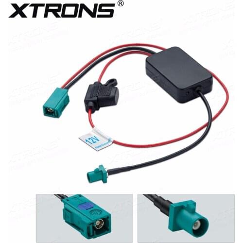 XTRONS RAMP02 12V Car FM AM Radio Signal Amplifier Reception Booster with FAKRA II Connector