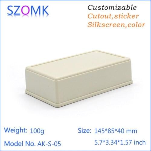 10 pcs, 145*85*40mm szomk plastic box for electronic project instrument housing case pcb enclosure electronics box diy enclosure