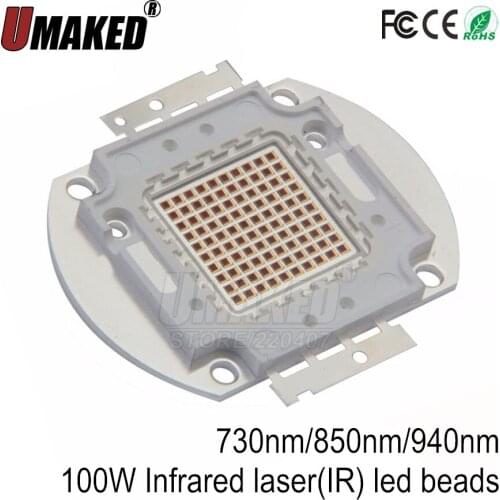 100W High Power LED beads COB Diode LED chips IR730nm 850nm 940nm for led bulb lights DIY free shiping