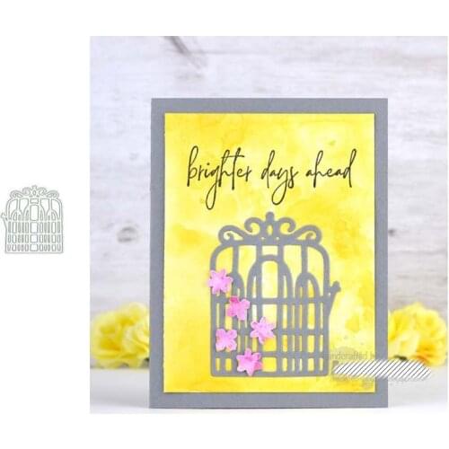 2021 New Arrival Cage Basket Shape Metal Cutting Dies Stencil Craft Die Cut Mould Decor Template for Scrapbooking Design Model