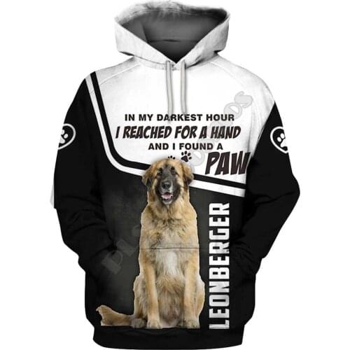 Leonberger 3D Hoodies Printed Pullover Men For Women Funny Sweatshirts Sweater Animal Hoodies Drop Shipping 14