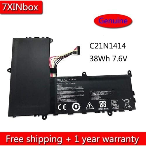 7XINbox 38Wh 7.6V C21N1414 Battery For ASUS EeeBook X205T X205TA X205TA-BING-FD015B 11.6" Series Laptop