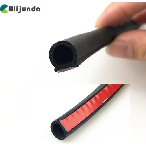 8 meters Car Door Seal Strip big D Small D Type waterproof Floor Insulation Sound Insulation Weatherstrip auto rubber seal strip