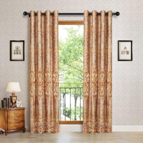 ELKCA European Modern Embroidered Curtain for Living Room Hall Decoration Jacquard Cortina for the Bedroom Kitchen Luxury