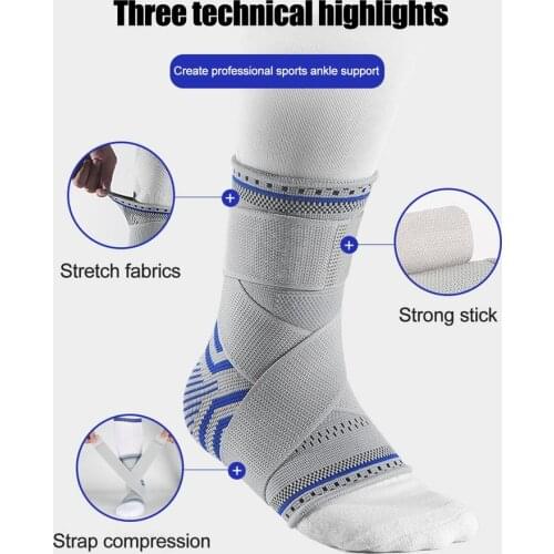 1 Pair Gym Ankle Support Brace Sports Foot Protect Adjustable Strap Pad Football Cycling Sports Sock Weight Wraps Protector