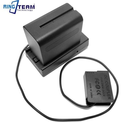 NP-F970 F750 Battery Holder Mount Plate with DMW-DCC8 Dummy Battery for Panasonic Lumix DMC FZ2500 FZ2000 FZ1000 FZ200 FZ300 G7