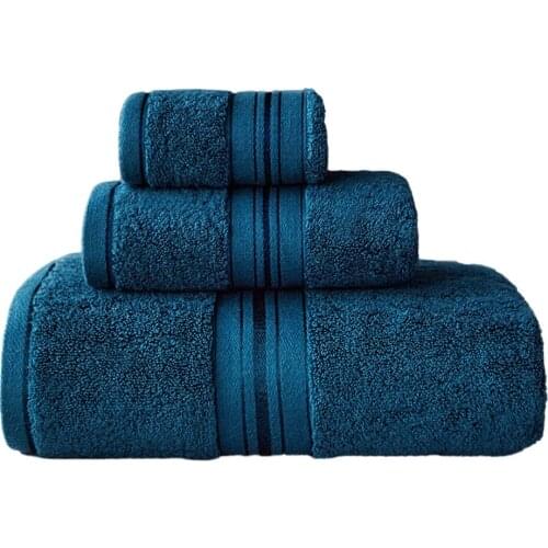 Bath Towel Set 100% Cotton Soft Super Absorbent Towel Washcloth/thick And Large Bath Towel Bathroom Hotel Sauna Towel 3 PC