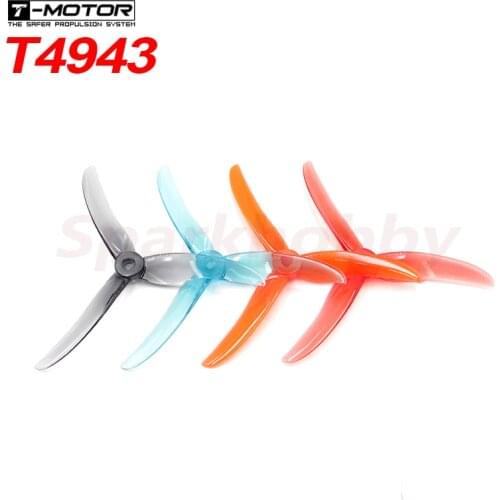 4PCS NEW T-motor T4943 4943 5inch 4.9inch 3-Blade CW CCW Propeller FPV Freestyle compatible POPO for FPV Racing Drone Indoor