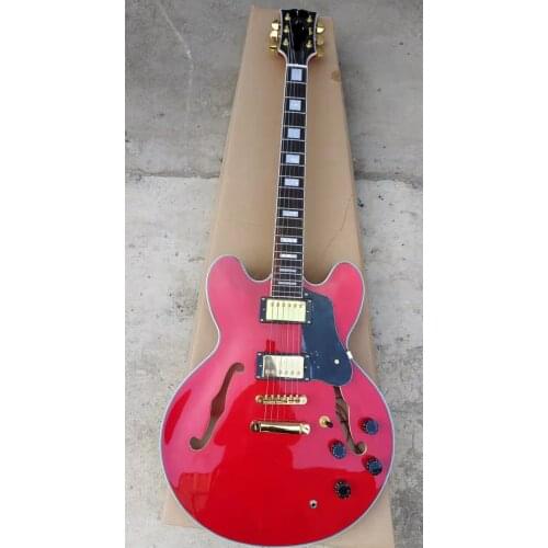 Crema de guitarra eléctrica Cream 335, prototipo #1, para atar el cuerpo, puente de ABR-1