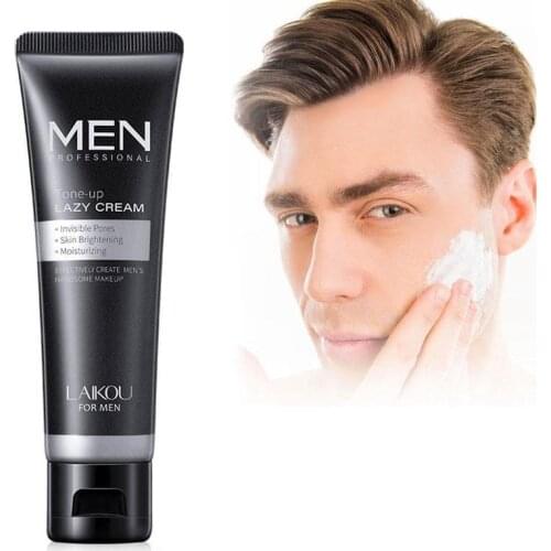 LAIKOU Men BB Cream Natural Whiten Face Cream Effective Face Foundation Base Makeup Moisturizing Oil Control Skin Color Cream