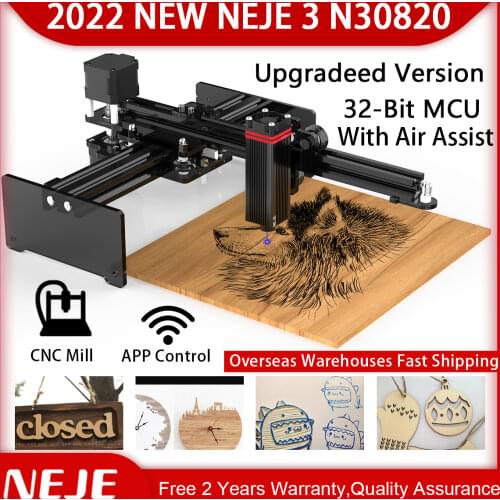 NEJE Master 2S Wireless Laser Engraver Machine CNC Desktop Laser Engraving Cutter Cutting Laser Printer Router Portabel Engraver