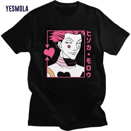 Men Women T-shirt Tops Kawaii Hunter X Hunter Tshirt Killua Zoldyck T-shirts Crew Neck Fitted Soft Anime Manga Tee Shirt Clothes
